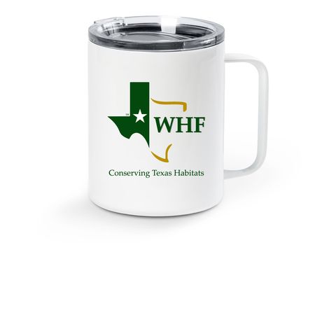 WHF's A Prairie Birthday!, a White Stainless Steel Travel Mug