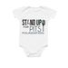 Stand Up For Pits Foundation onesie, a White Infant Onesie