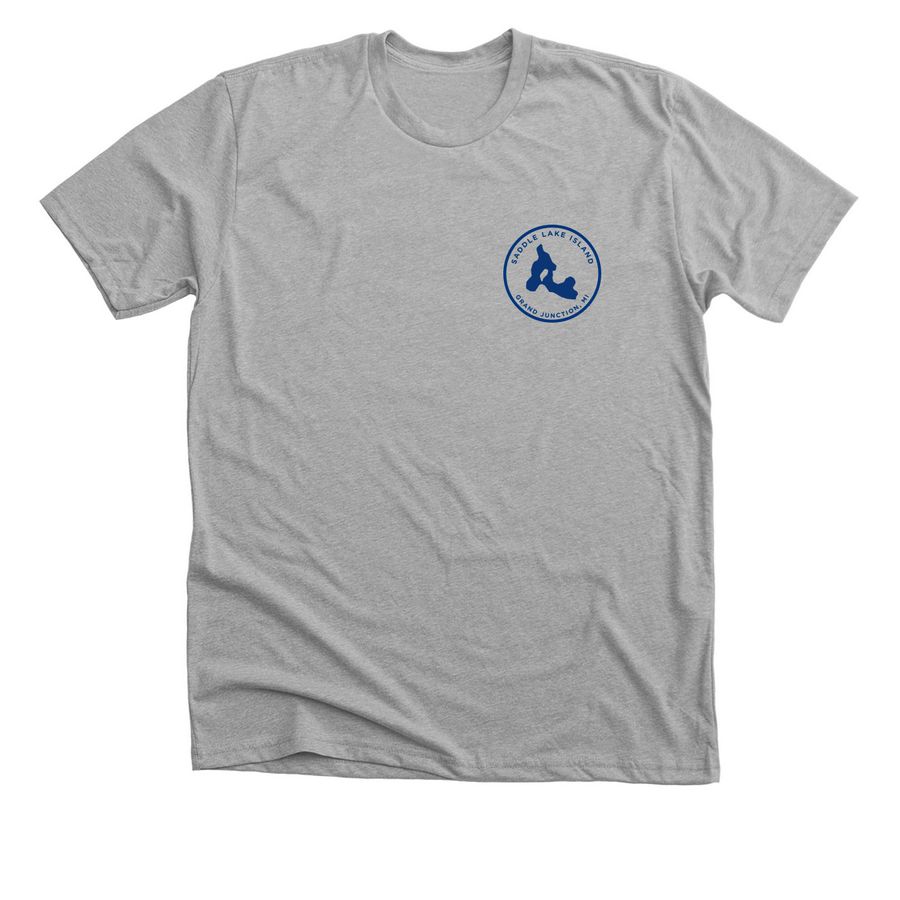 Saddle Lake Island Merch, a Athletic Heather Premium Unisex Tee