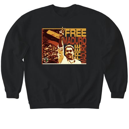 Free Maduro, a Black Softstyle Crewneck Sweatshirt