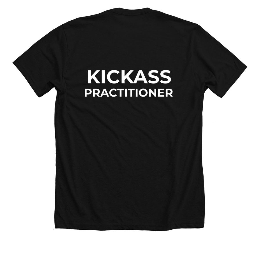 KICKASS Practitioner T-Shirt, a Solid Black Blend Premium Unisex Tee
