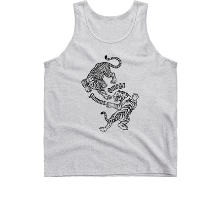 tiger stripes, a Sport Grey Classic Unisex Tank Top