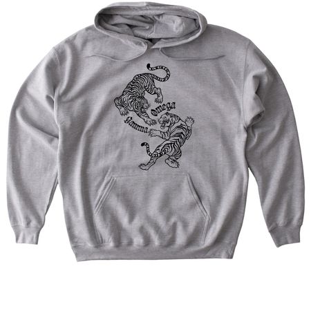 tiger stripes, a Sport Grey Gildan Softstyle Pullover Hoodie