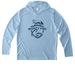 UV Hoodie, a Light Blue UV Performance Long Sleeve Hoodie