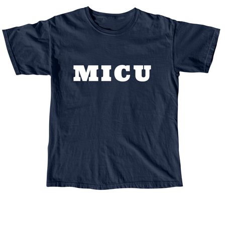 Basic MICU White Letters, a True Navy Comfort Colors Unisex Tee