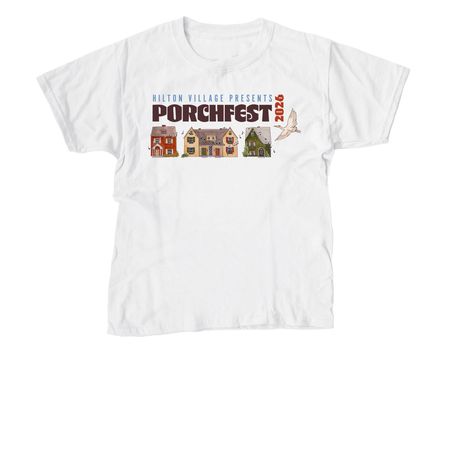 Porchfest Shirts & Sweatshirts, a White Youth Unisex Tee