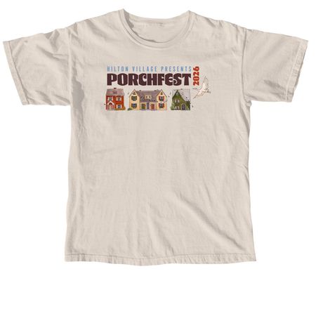 Porchfest Shirts & Sweatshirts, a Ivory Comfort Colors Unisex Tee