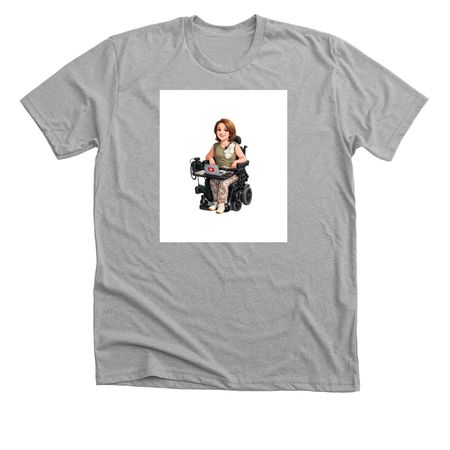 Rolling with Grace: Creator Edition, a Athletic Heather Premium Unisex Tee