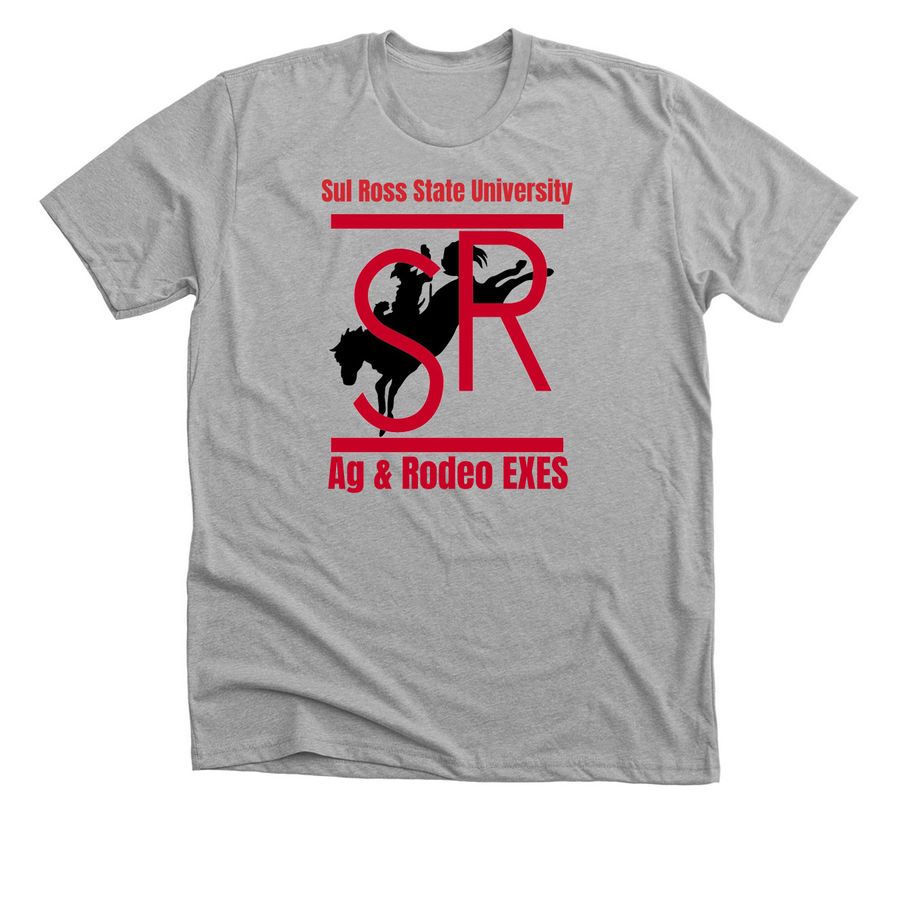 ANRS & RODEO EXES ASSOC, a Athletic Heather Premium Unisex Tee