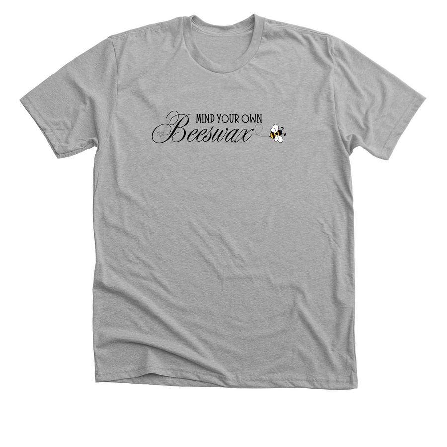 Mind Your Beeswax Apparel, a Athletic Heather Premium Unisex Tee
