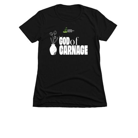 God of Carnage Show Shirts, a Black Women's Slim Fit Tee