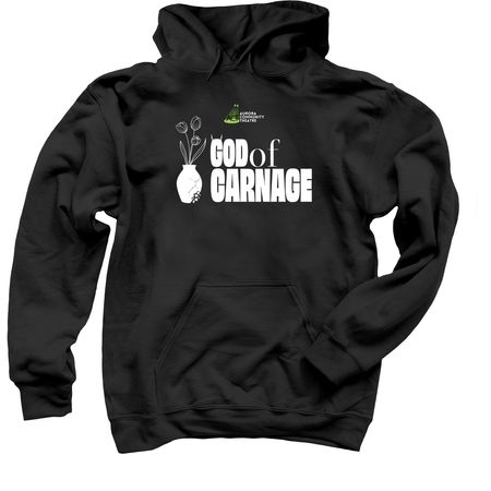 God of Carnage Show Shirts, a Black Pullover Hoodie
