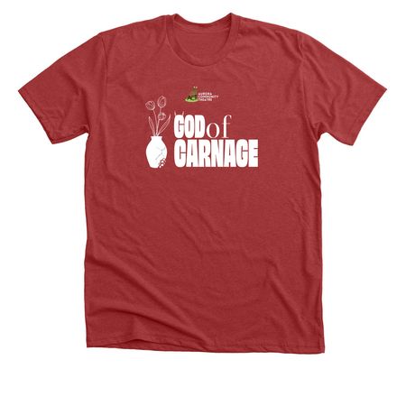 God of Carnage Show Shirts, a Heather Canvas Red Premium Unisex Tee