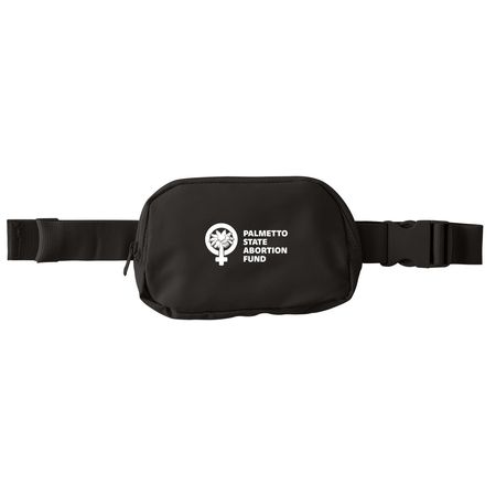 PSAF Logo Bag, a Deep Black Matte Hip Pack