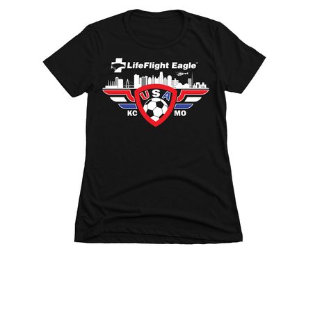Supporter - LFE Soccer 26 Host City, a Black Women's Slim Fit Tee