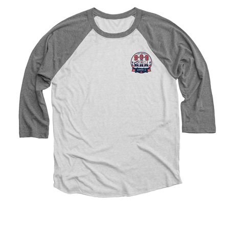 9-9-9 2026, a Premium Heather and Heather White 3/4 Sleeve Baseball Tee