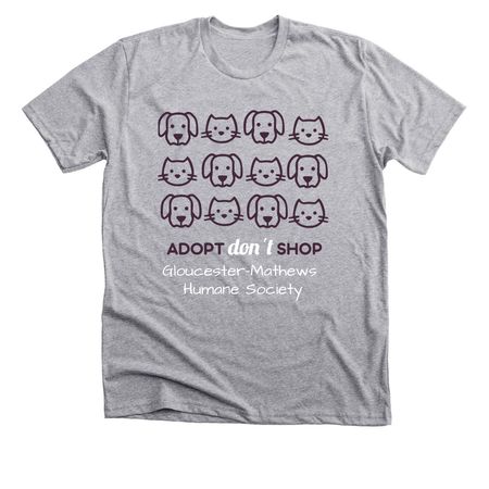 Adopt Don't Shop, a Athletic Heather Premium Unisex Tee