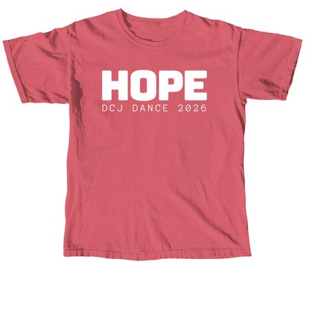 Hope T-shirt, a Crimson Comfort Colors Unisex Tee