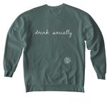 Life With KP, a Blue Spruce Comfort Colors Crewneck Sweatshirt (back-view)