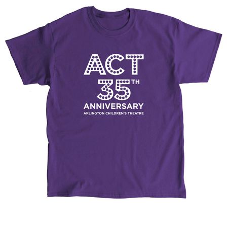 ACT 35th Anniversary tops, a Purple Classic Unisex Tee