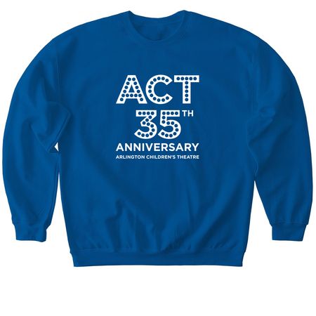 ACT 35th Anniversary tops, a Royal Softstyle Crewneck Sweatshirt