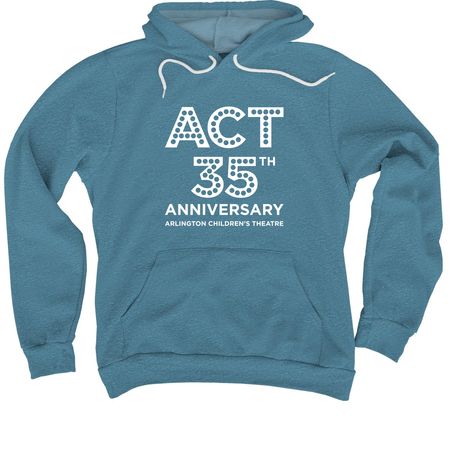 ACT 35th Anniversary tops, a Heather Deep Teal Premium Pullover Hoodie