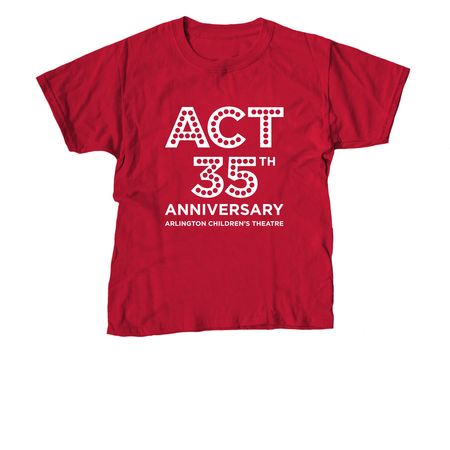 ACT 35th Anniversary tops, a Red Youth Unisex Tee