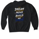 DREAMERZ?: NO LIMITS, a Black Gildan Softstyle Pullover Hoodie (back-view)