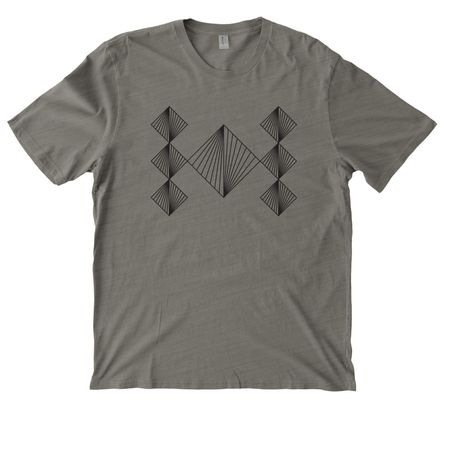 Pyramid Fans Delta, a Driftwood Grey Allmade Organic Cotton Mineral Dye Tee