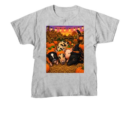 Our First Halloween&nbsp;, a Sport Grey Youth Unisex Tee
