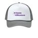 POA Color Logo Hats, a White/ Deep Smoke Printed Foam Trucker Hat