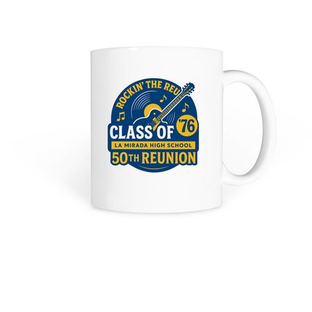 LMHS Matadors 50 Years Strong, a White Coffee Mug