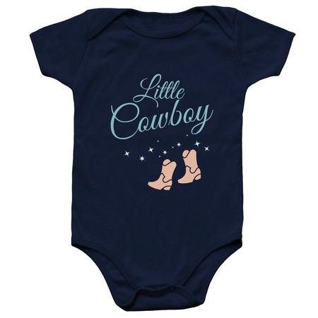 LITTLE Cowboy Onesie, a Navy Infant Onesie