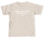 50th Reunion Shirt With Text on Back, a Ivory Comfort Colors Unisex Tee (back-view)
