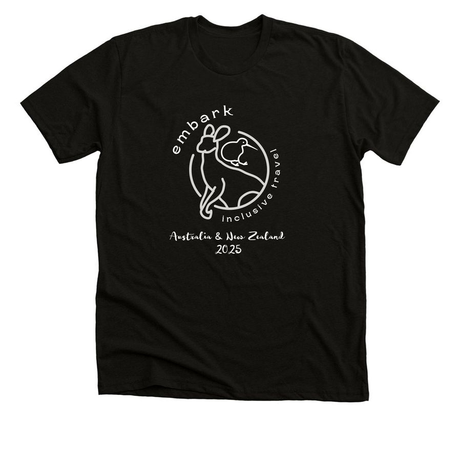 Embark Inclusive Travel, a Black Heather Premium Unisex Tee