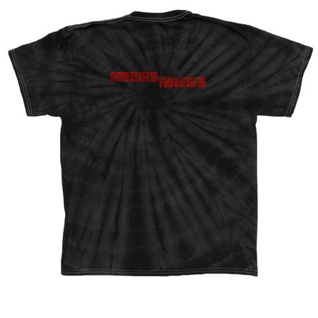 Darkest Night, a Black Classic Tie Dye Tee (back-view)