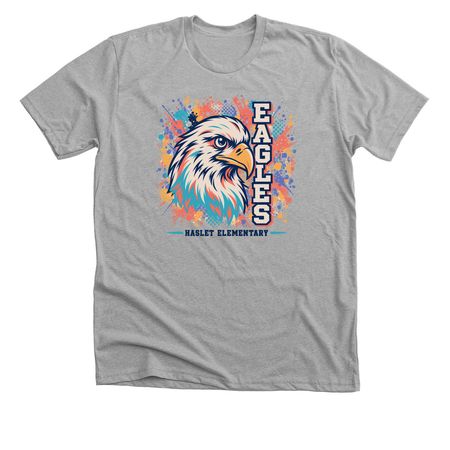 Haslet Eagles Color Splash, a Athletic Heather Premium Unisex Tee