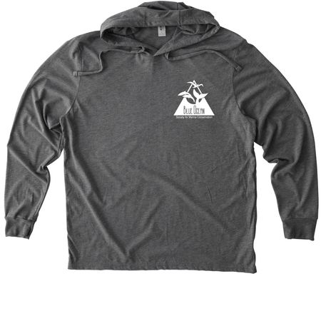 Blue Ocean Society Whale Tail Design, a Aluminum Grey Allmade Eco Triblend Hoodie Tee