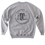 COLUMBUS, a Sport Grey Softstyle Crewneck Sweatshirt (back-view)