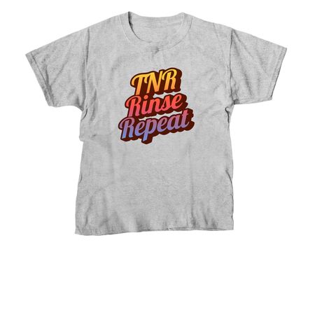 TNR, Rinse, Repeat, a Sport Grey Youth Unisex Tee