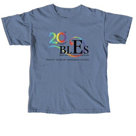 Celebrating 20 years of BLES!, a Blue Jean Comfort Colors Unisex Tee