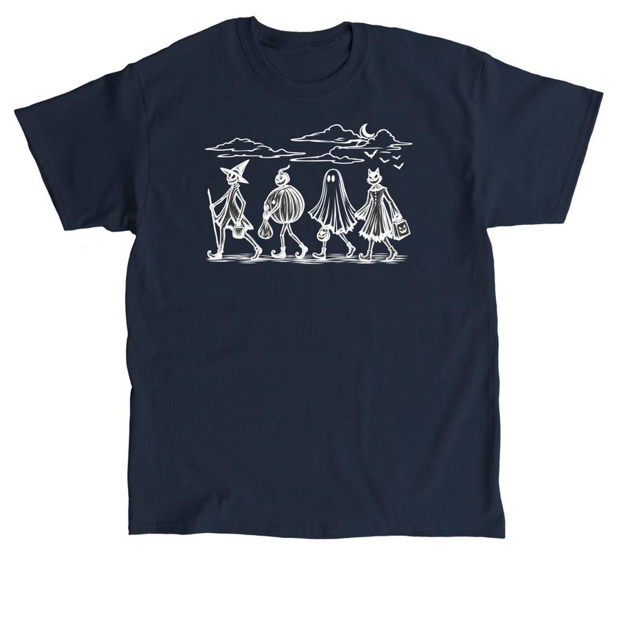American Eagle Skeleton Graphic Halloween tee, a Navy Classic Unisex Tee