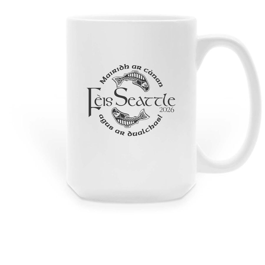 F?is Seattle 2026 Mugs, a White Large Coffee Mug