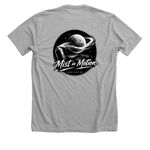 Mist in Motion&nbsp;, a Athletic Heather Premium Unisex Tee (back-view)