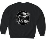 Mist in Motion&nbsp;, a Black Softstyle Crewneck Sweatshirt (back-view)