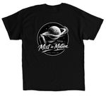 Mist in Motion&nbsp;, a Black Classic Unisex Tee (back-view)