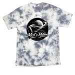 Mist in Motion&nbsp;, a Grey Crystal Tie Dye Tee (back-view)