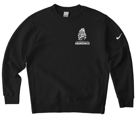 Coaches Line, a Black Nike Club Fleece Crewneck Sweatshirt
