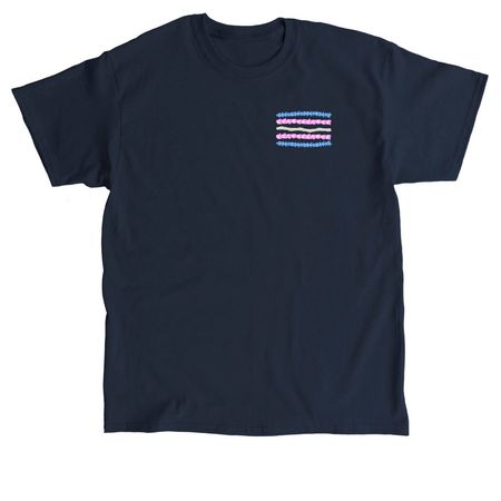 2026 Pride Lei Cotton Shirt, a Navy Classic Unisex Tee