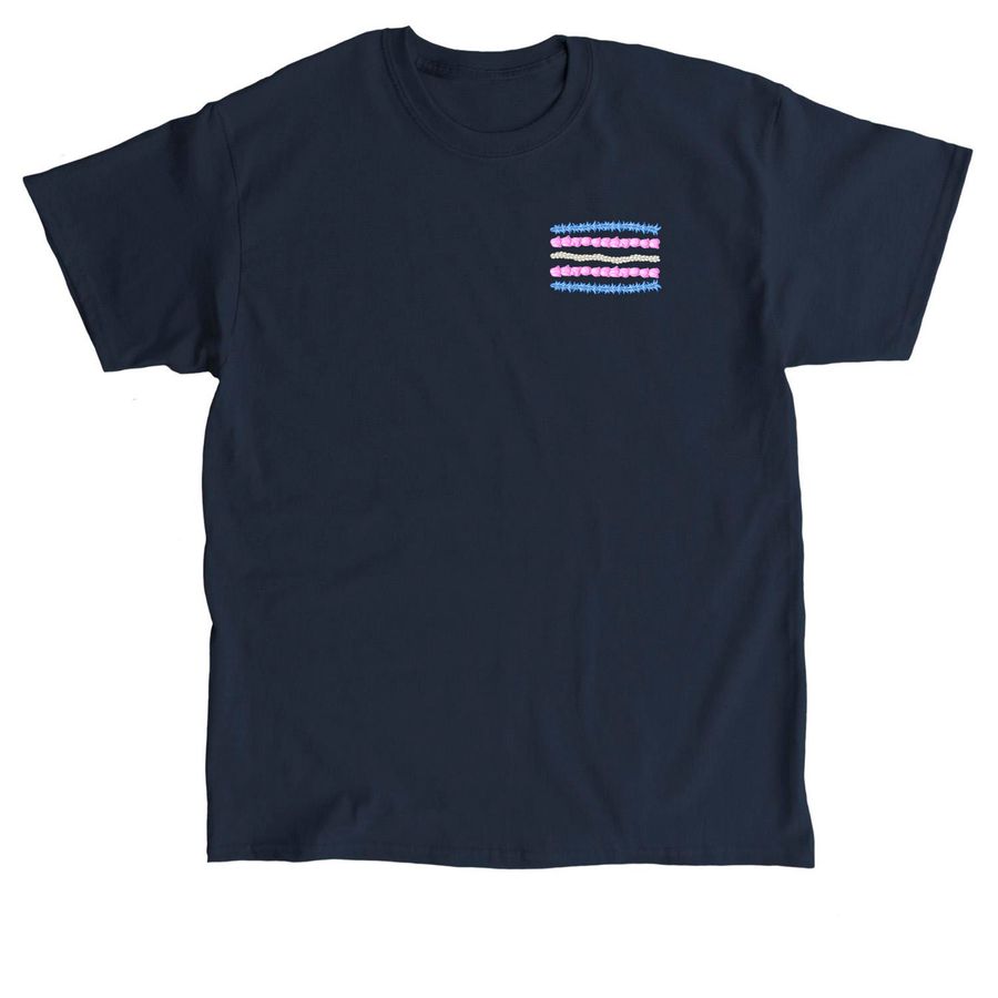 2026 Pride Lei Cotton Shirt, a Navy Classic Unisex Tee